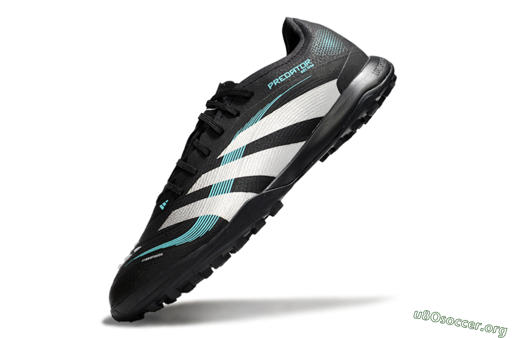Adidas Predator 25 Elite TF Football Shoes - Black/White/Jade 5