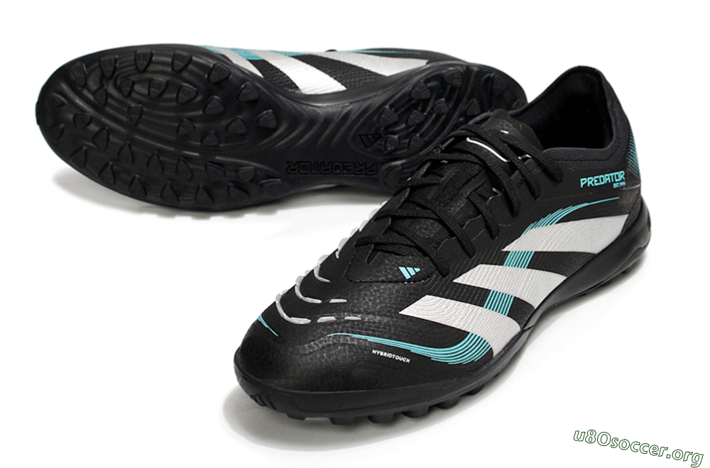 Adidas Predator 25 Elite TF Football Shoes - Black/White/Jade 0