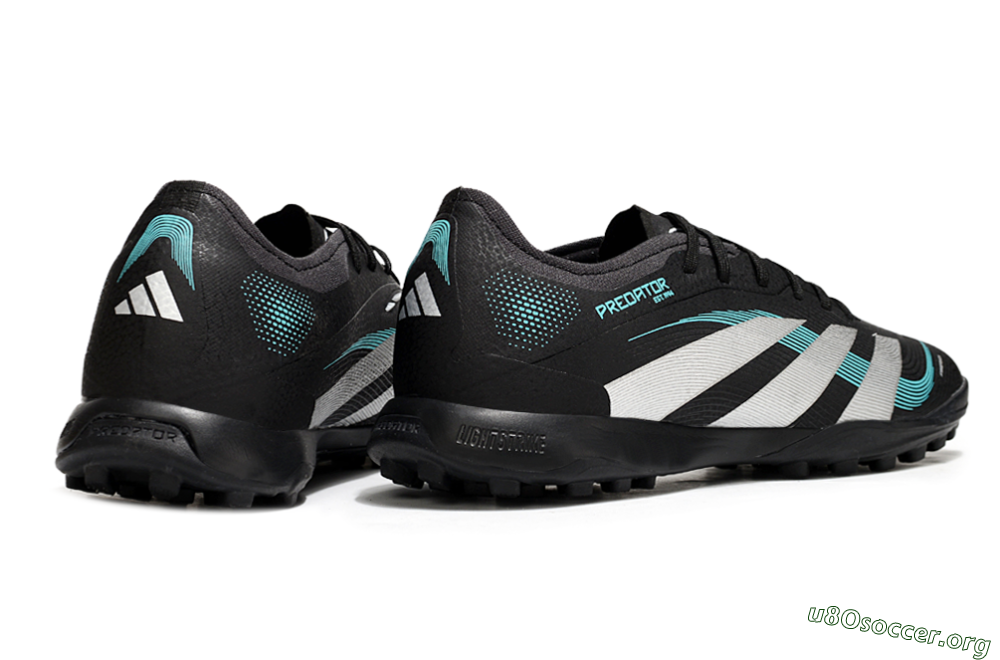 Adidas Predator 25 Elite TF Football Shoes - Black/White/Jade 6