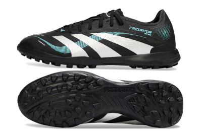 Adidas Predator 25 Elite TF Football Shoes - Black/White/Jade