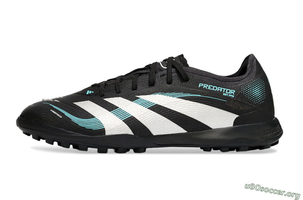 Adidas Predator 25 Elite TF Football Shoes - Black/White/Jade 3