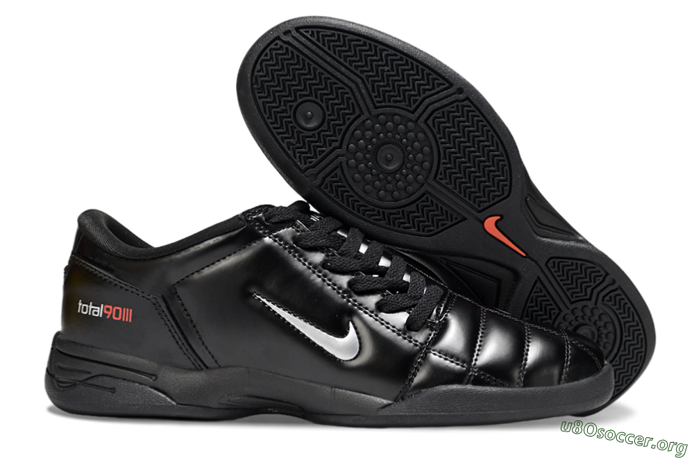 Nike Total 90 III IC Football Shoes - Black/White 2