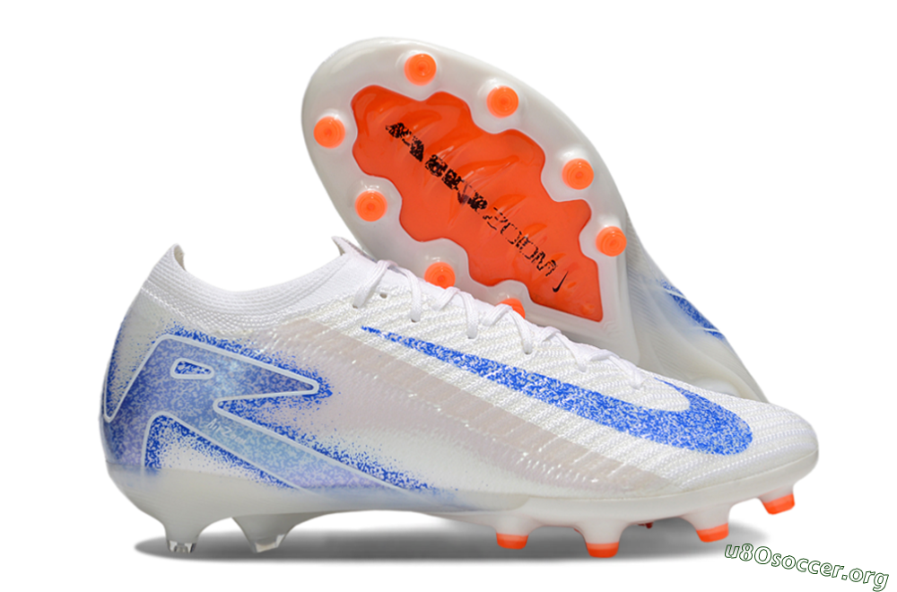 Nike Air Zoom Mercurial Vapor 16 Elite AG Football Boots - White/Blue 2