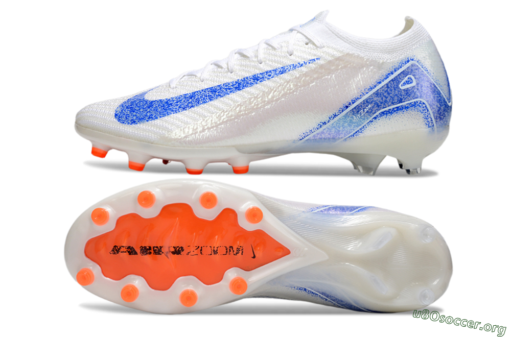 Nike Air Zoom Mercurial Vapor 16 Elite AG Football Boots - White/Blue 1