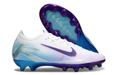 Nike Air Zoom Mercurial Vapor 16 Elite AG Football Boots - White/Purple/Jade