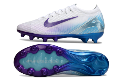 Nike Air Zoom Mercurial Vapor 16 Elite AG Football Boots - White/Purple/Jade