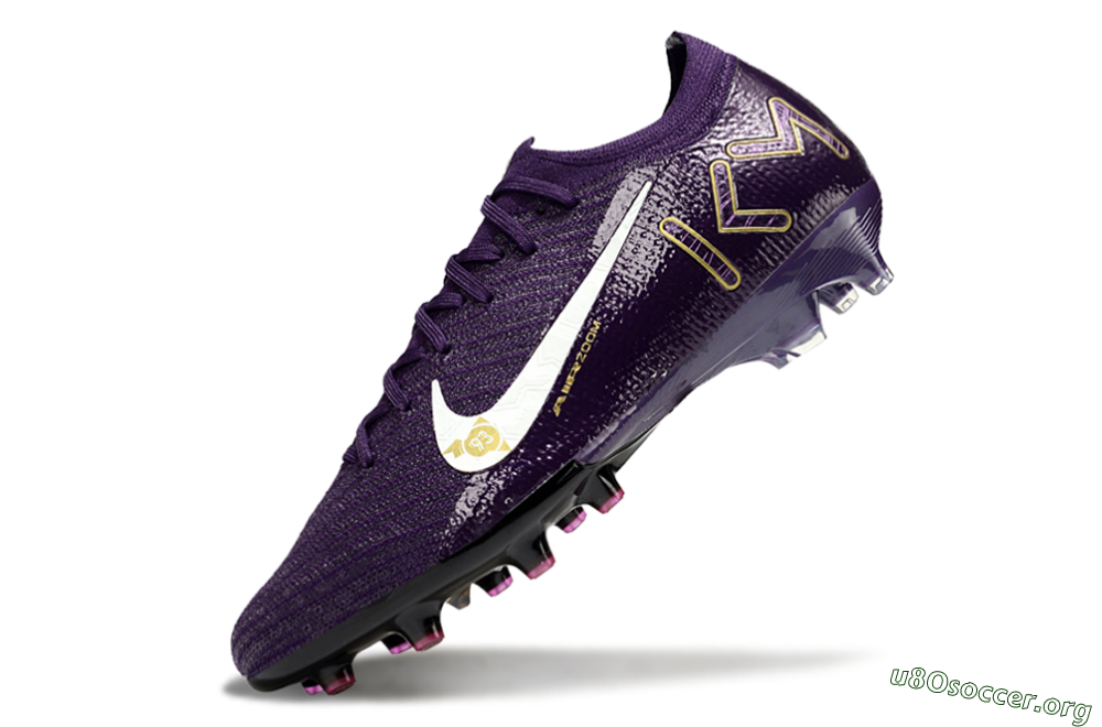 Nike Air Zoom Mercurial Vapor 16 Elite AG Football Boots - Purple/White/Gold 5