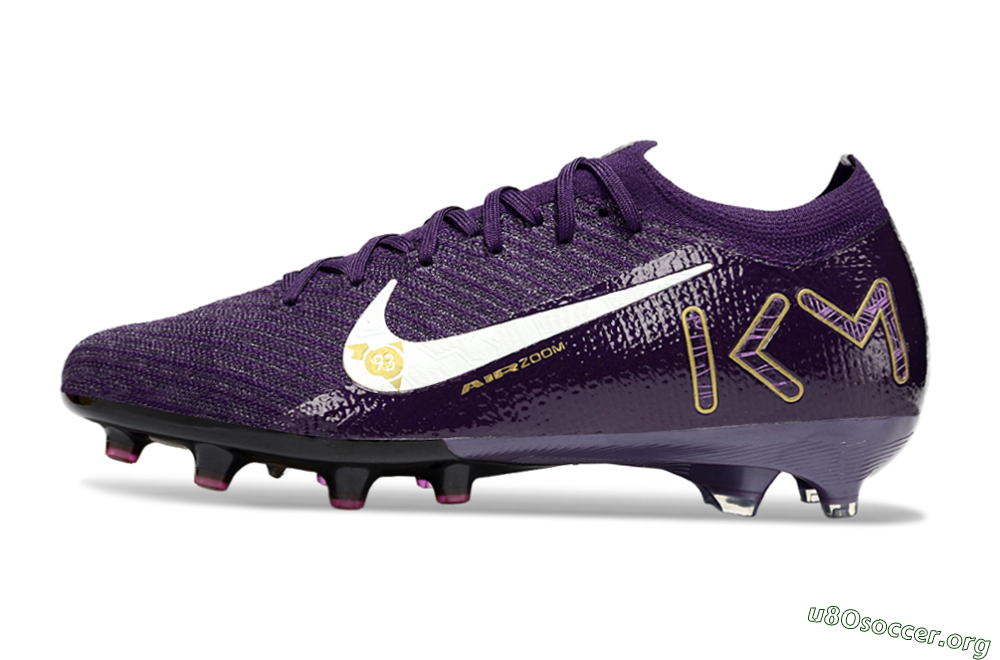 Nike Air Zoom Mercurial Vapor 16 Elite AG Football Boots - Purple/White/Gold 3