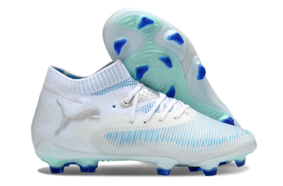 Puma Future 8 Ultimate FG Football Boots - White/Blue/Silver