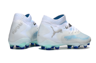 Puma Future 8 Ultimate FG Football Boots - White/Blue/Silver