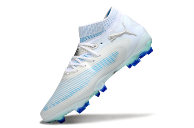 Puma Future 8 Ultimate FG Football Boots - White/Blue/Silver