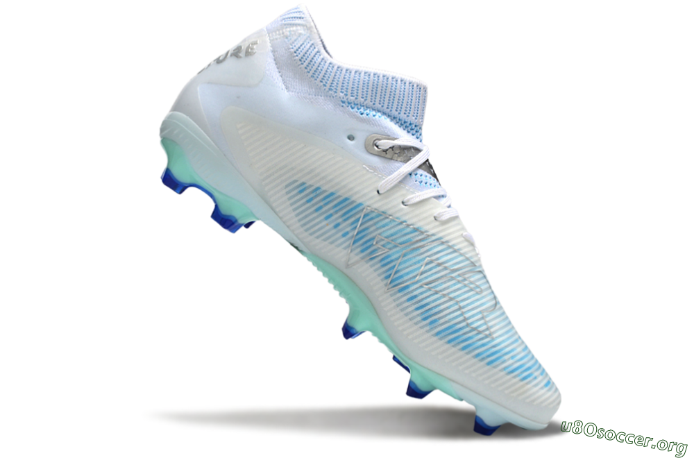 Puma Future 8 Ultimate FG Football Boots - White/Blue/Silver 4