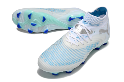 Puma Future 8 Ultimate FG Football Boots - White/Blue/Silver
