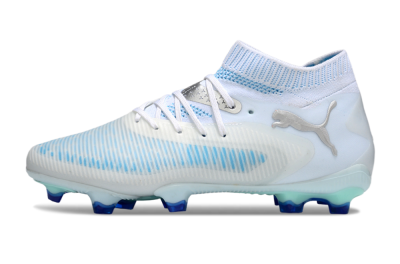 Puma Future 8 Ultimate FG Football Boots - White/Blue/Silver