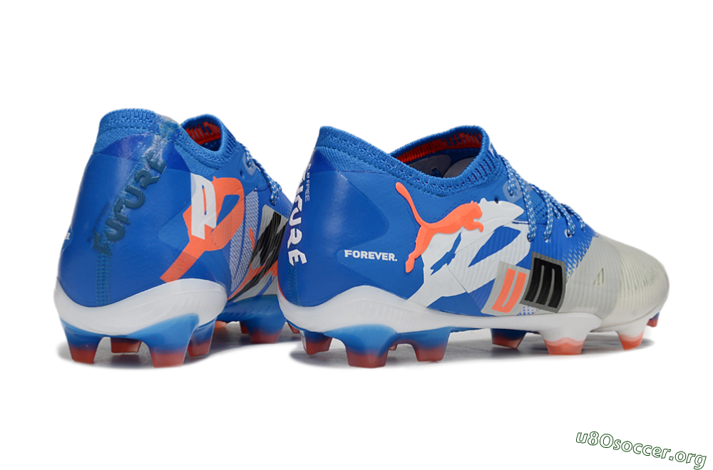 Puma Future 8 Ultimate FG Football Boots - Blue/Silver/Black 6