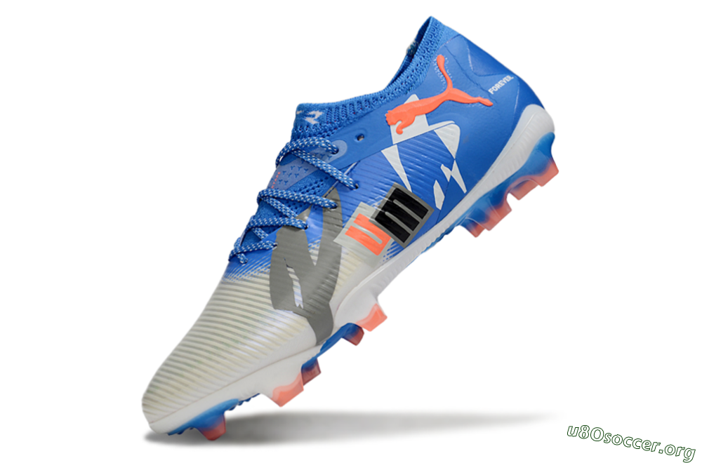 Puma Future 8 Ultimate FG Football Boots - Blue/Silver/Black 5