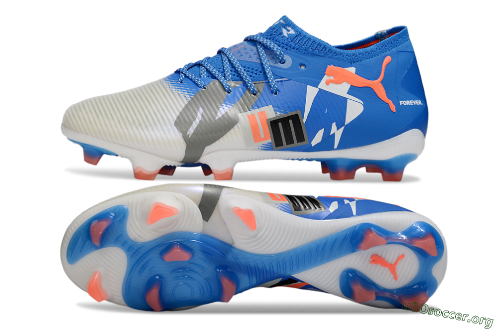 Puma Future 8 Ultimate FG Football Boots - Blue/Silver/Black 1