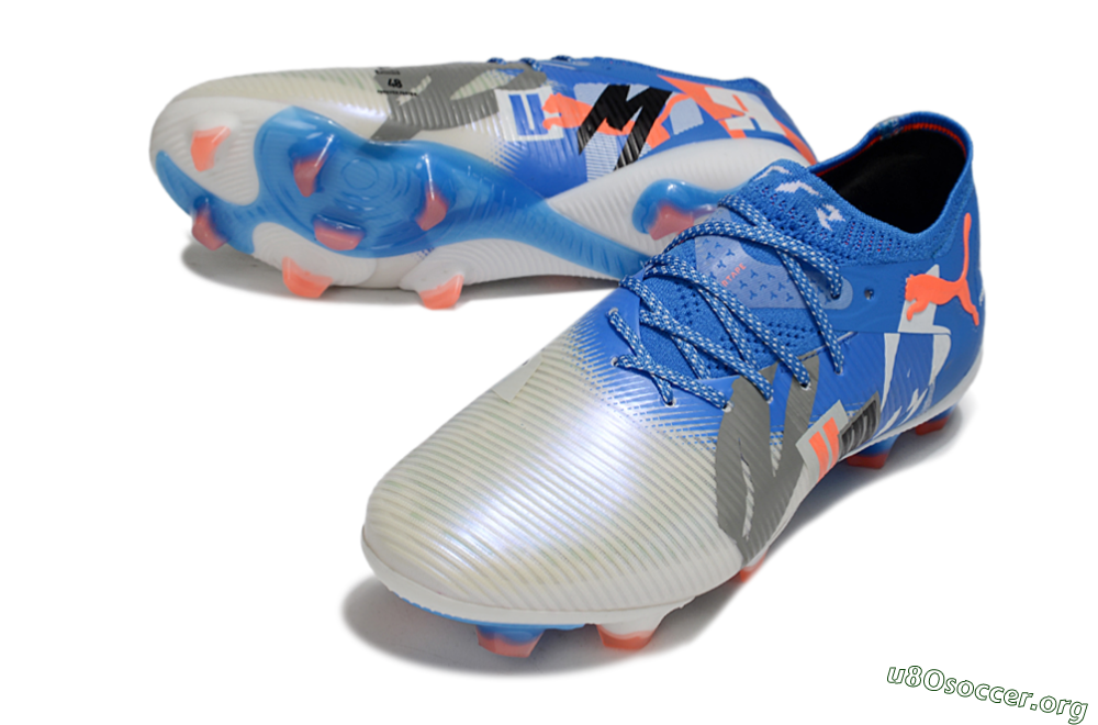 Puma Future 8 Ultimate FG Football Boots - Blue/Silver/Black 0