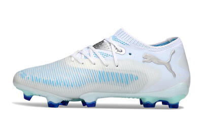 Puma Future 8 Ultimate FG Football Boots - White/Blue/Silver