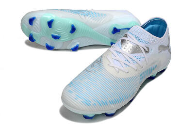 Puma Future 8 Ultimate FG Football Boots - White/Blue/Silver