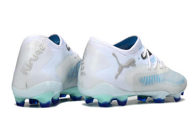 Puma Future 8 Ultimate FG Football Boots - White/Blue/Silver