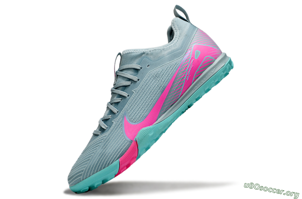 Nike Air Zoom Mercurial Vapor 16 Elite TF Football Shoes - Jade/Pink 5