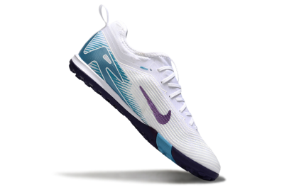 Nike Air Zoom Mercurial Vapor 16 Elite TF Football Shoes - White/Purple/Jade