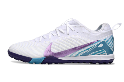 Nike Air Zoom Mercurial Vapor 16 Elite TF Football Shoes - White/Purple/Jade