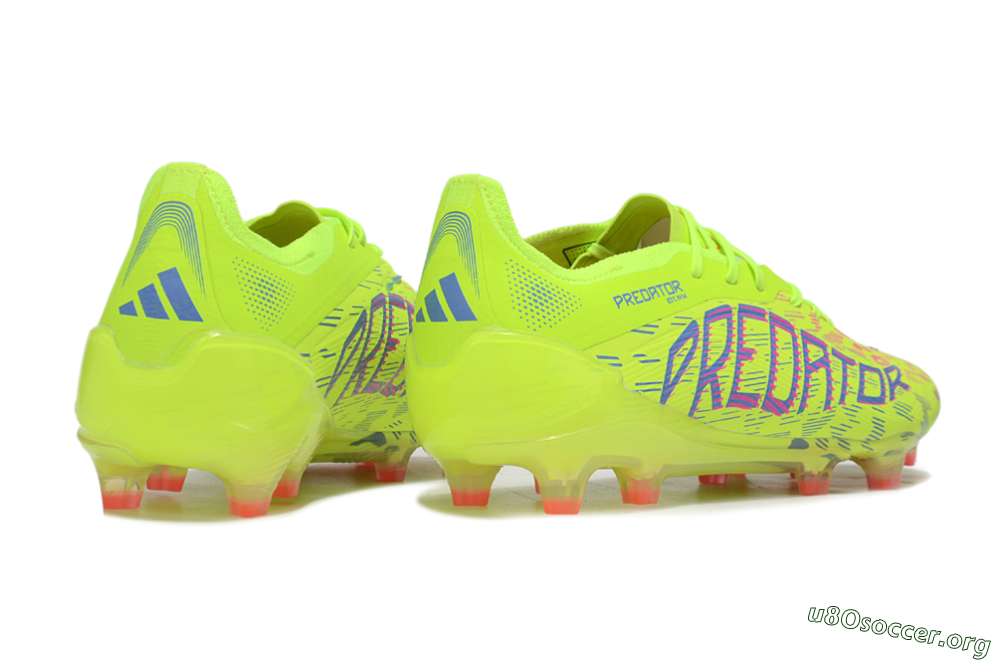 Adidas Predator 25 Elite FG Football Boots - Yellow/Blue/Red 6
