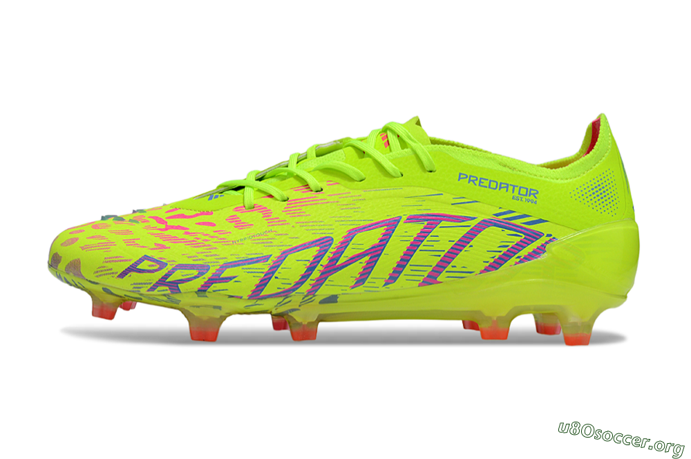 Adidas Predator 25 Elite FG Football Boots - Yellow/Blue/Red 3