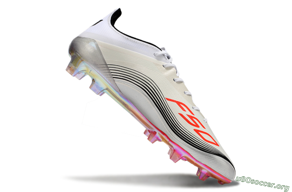 Messi x Adidas Predator 25 Elite FG Football Boots - Silver/Black/Red 4