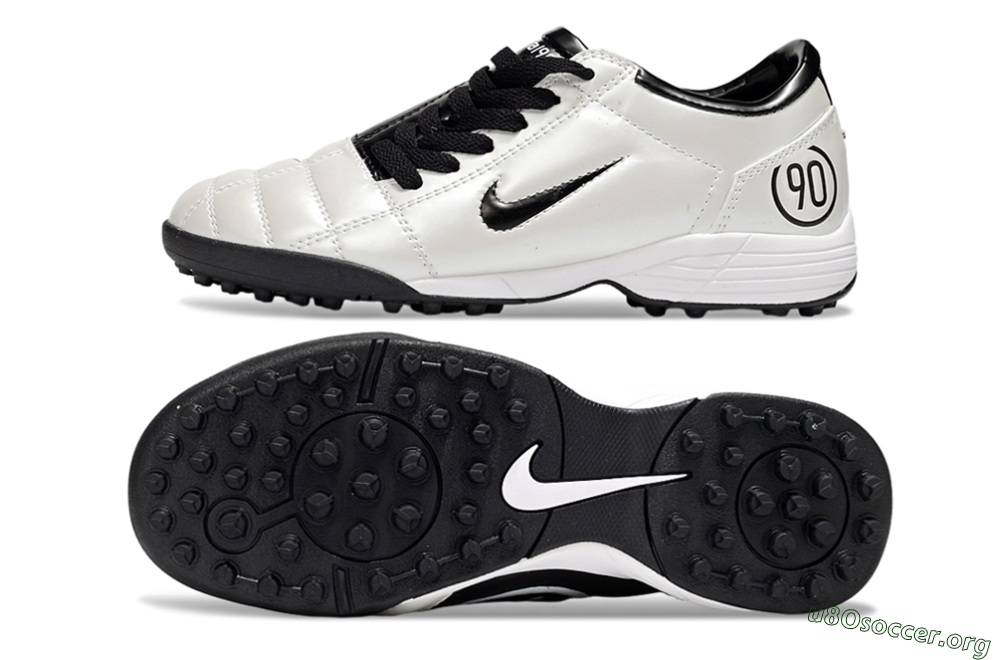 Nike Total 90 III TF Football Shoes - White/Black 1