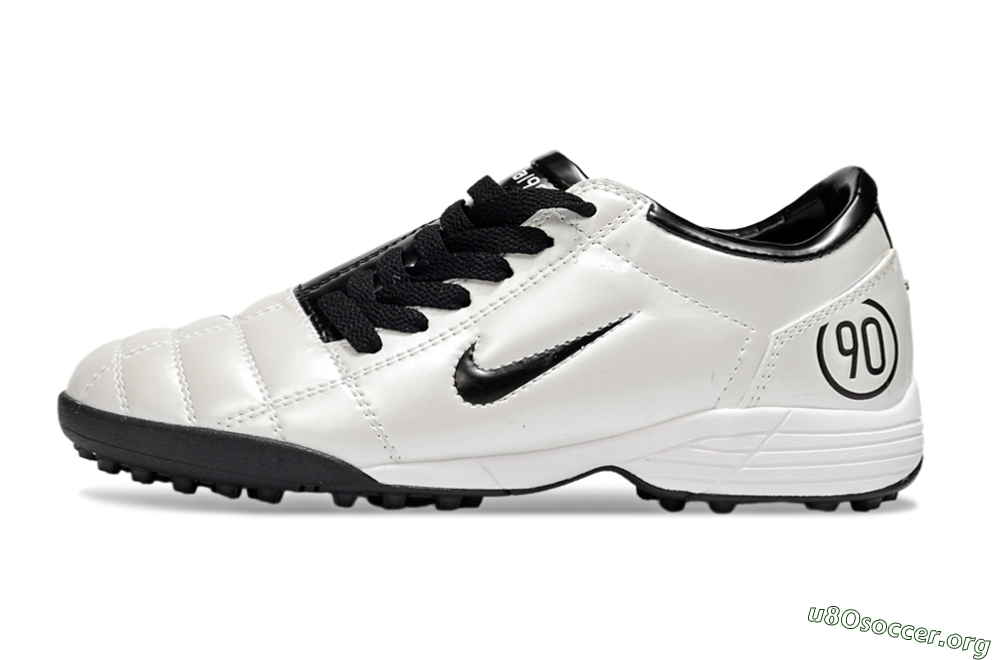 Nike Total 90 III TF Football Shoes - White/Black 3