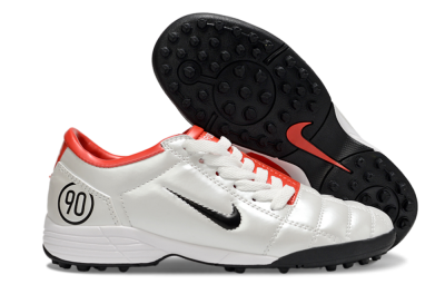 Nike Total 90 III TF Football Shoes - White/Black/Red