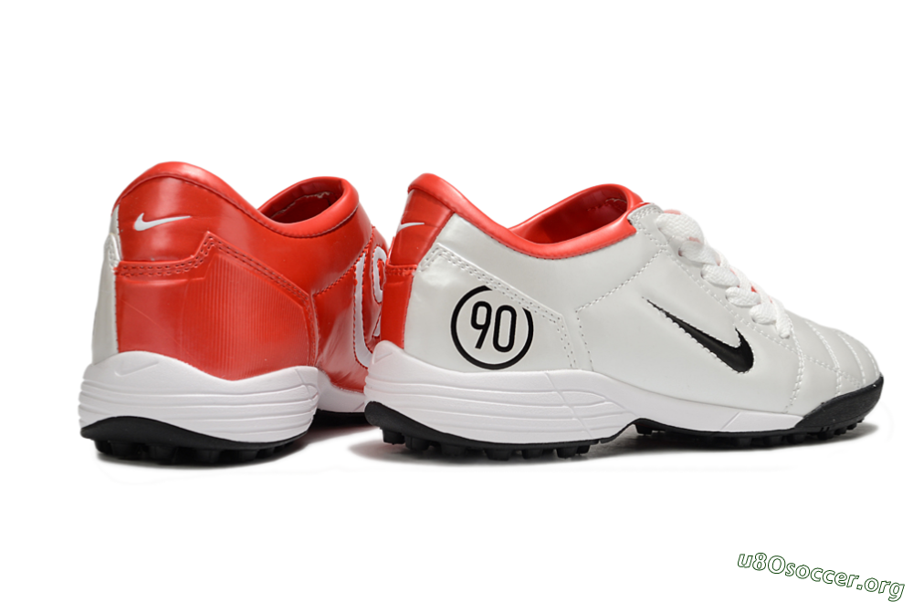 Nike Total 90 III TF Football Shoes - White/Black/Red 6