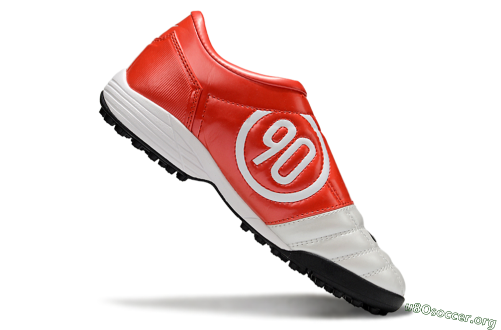 Nike Total 90 III TF Football Shoes - White/Black/Red 4