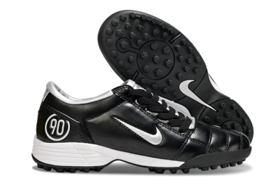 Nike Total 90 III TF Football Shoes - Black/Silver/White