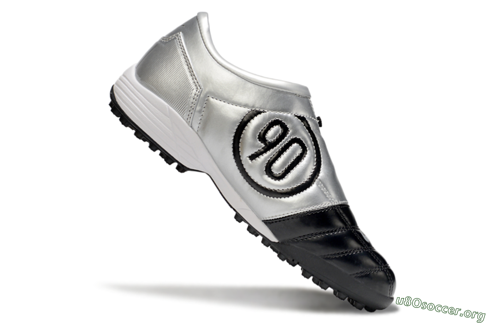 Nike Total 90 III TF Football Shoes - Black/Silver/White 4