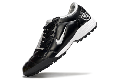 Nike Total 90 III TF Football Shoes - Black/Silver/White
