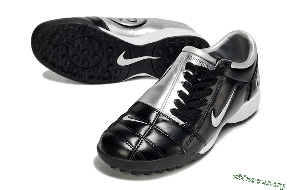 Nike Total 90 III TF Football Shoes - Black/Silver/White 0