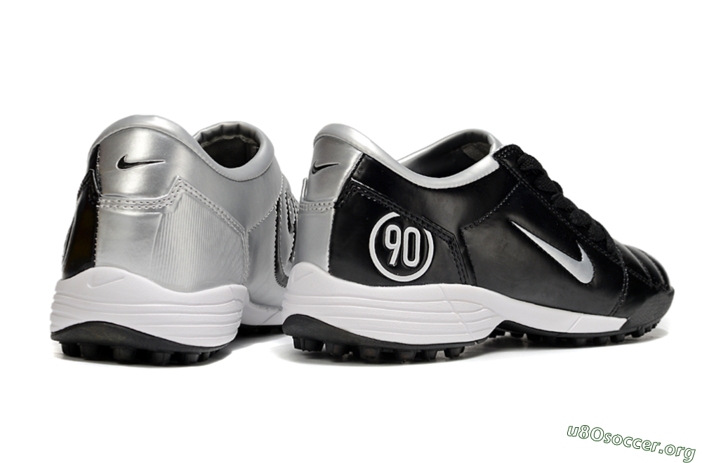 Nike Total 90 III TF Football Shoes - Black/Silver/White 6