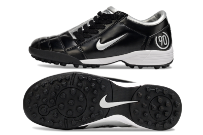 Nike Total 90 III TF Football Shoes - Black/Silver/White