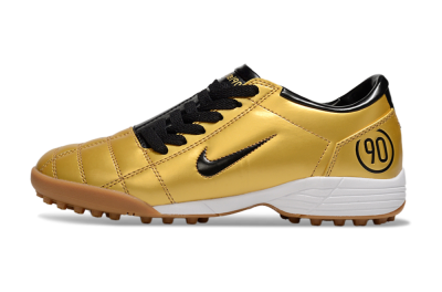 Nike Total 90 III TF Football Shoes - Gold/Black/White