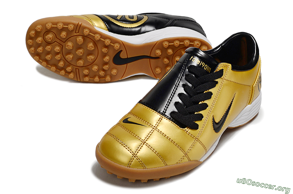 Nike Total 90 III TF Football Shoes - Gold/Black/White 0