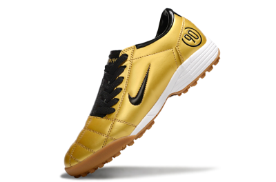 Nike Total 90 III TF Football Shoes - Gold/Black/White