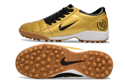 Nike Total 90 III TF Football Shoes - Gold/Black/White