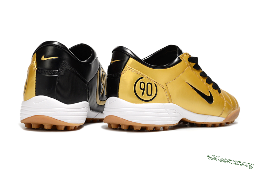 Nike Total 90 III TF Football Shoes - Gold/Black/White 6