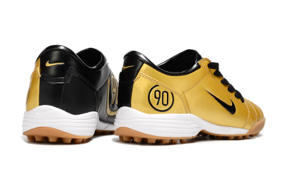Nike Total 90 III TF Football Shoes - Gold/Black/White