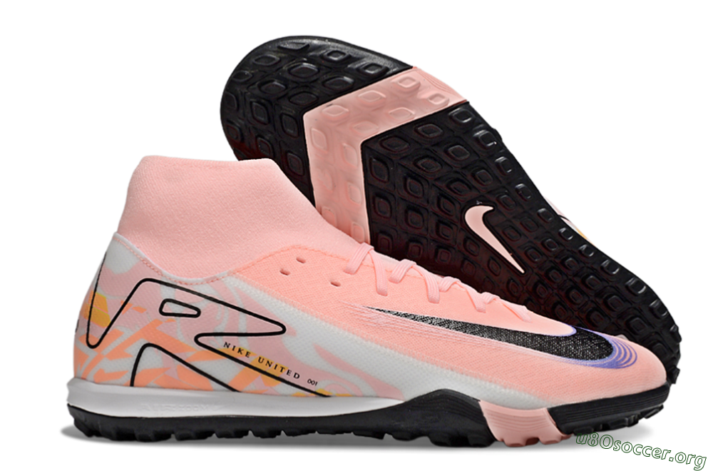Nike Air Zoom Mercurial Superfly 10 Elite TF Football Shoes - Pink/White/Black 2