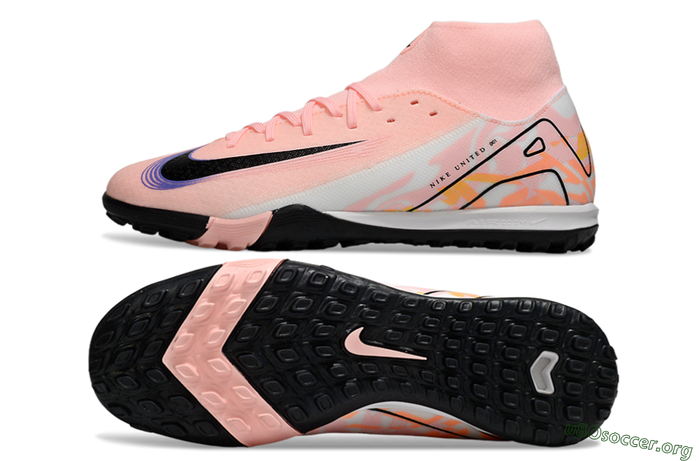 Nike Air Zoom Mercurial Superfly 10 Elite TF Football Shoes - Pink/White/Black 1
